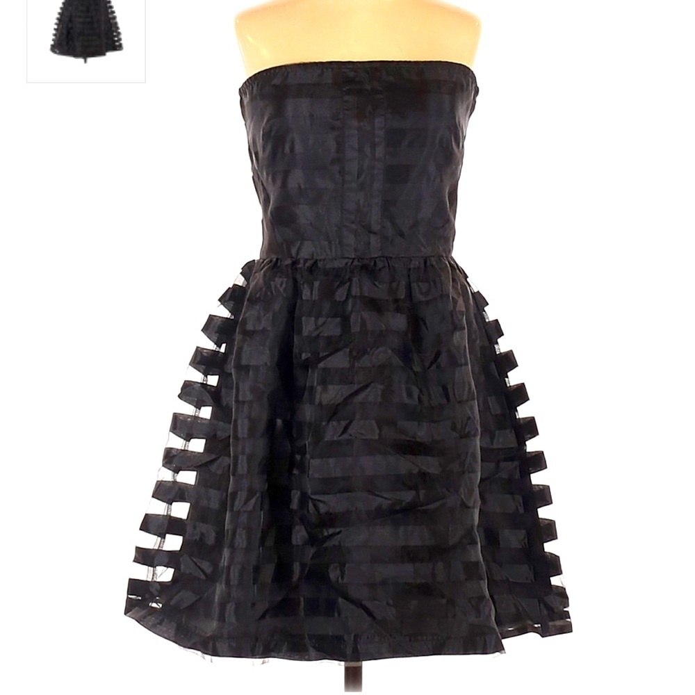 Frenchi BLACK Junior dress Sz 11 ~ strapless